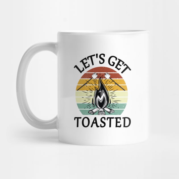 Let's Get Toasted Vintage Sunset Campfire by DexterFreeman